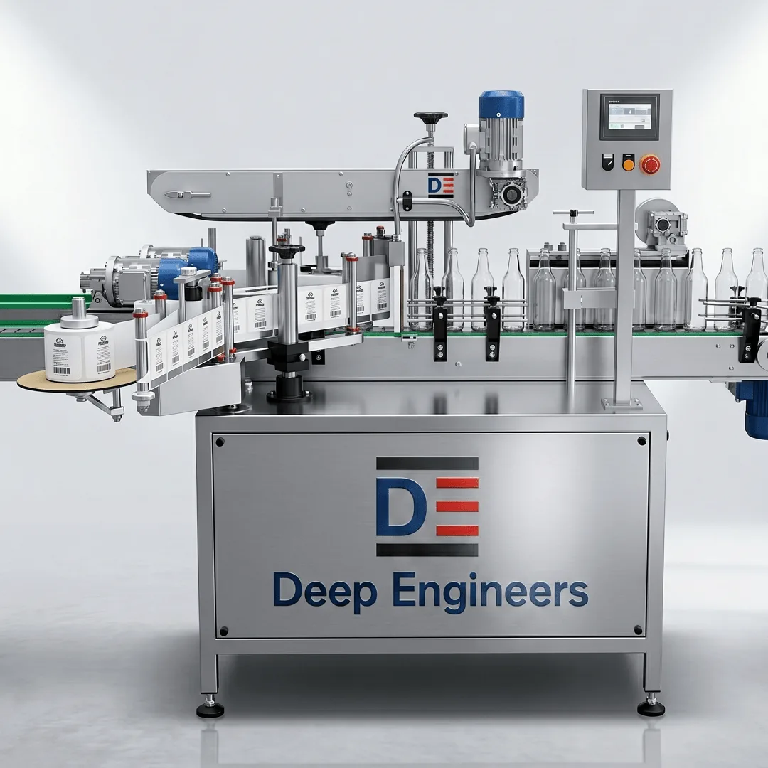 double side round sticker machine